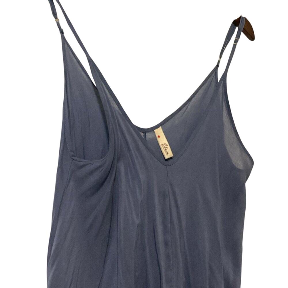 Elan - Sheer Double V-Neck Long Dress - Picture 4 of 7